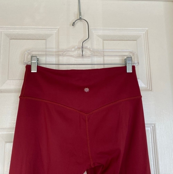 ATHLETA Elation Train 7/8 Tight Leggings Decadent Red Size Medium - Picture 6 of 7